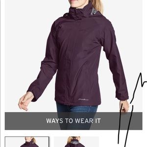 Eddie Bauer S Rain Coat Jacket Pink